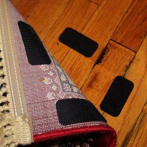 24 Pcs Heavy Duty Hook and Loop Tape Adhesiv Strips Anti Slip/Curl Gripper